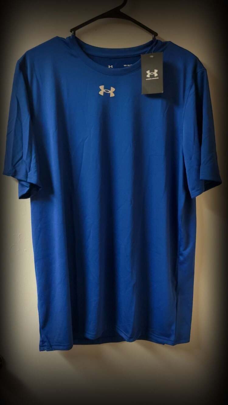 Under Armour Men's UA Locker 2.0 Short Sleeve T-Shirt Blue Heatgear